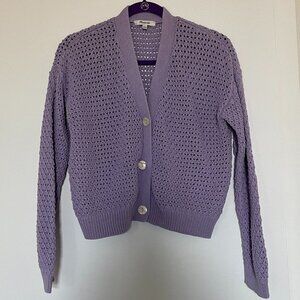 Madewell Open-stitch Crop Cardigan